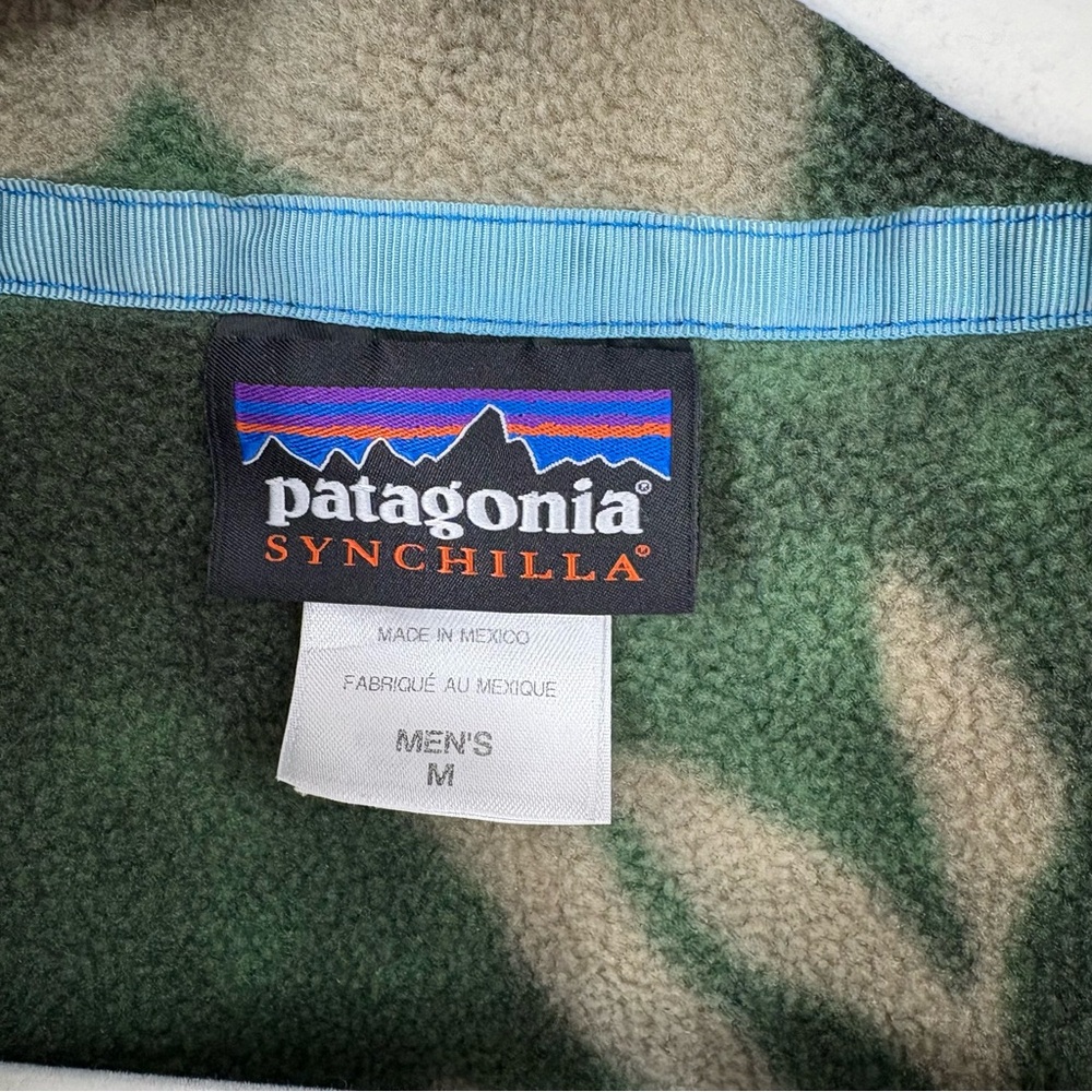 Patagonia Spice Garden Floral Hawaiian Synchilla Snap-T Fleece Medium - Picture 3 of 4